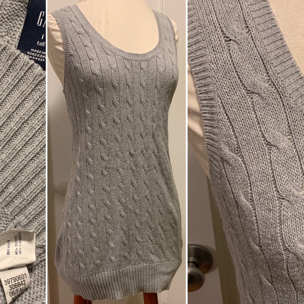 GAP Cashmere / Soft Cotton Sweater Tunic L Tall